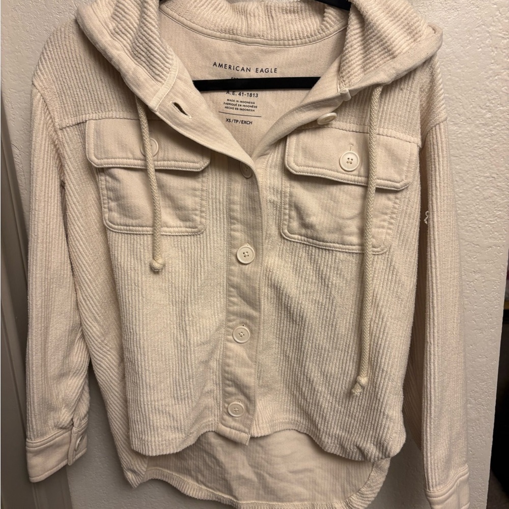 American Eagle Outfitters Off-White Utility Jacket